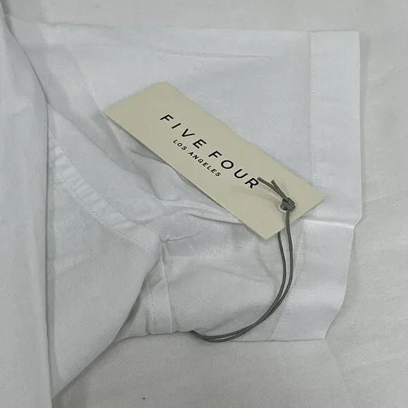 NEW Five Four Krispin Mens Short Sleeve Dress Shirt Size M New w Tags White